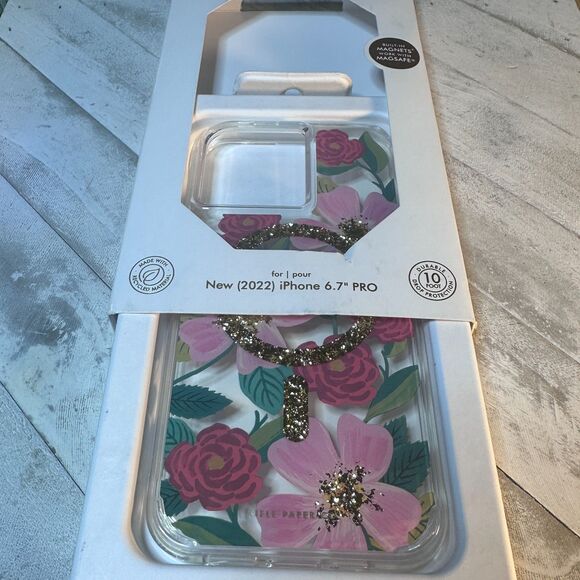 iPhone 14 Pro Max Slim Case by Rifle Paper Co., Rose Garden:‎ NWT in box - Picture 8 of 10